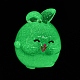 蓄光樹脂ウサギの飾り  暗闇で光るミニフィギュア漫画バニーディスプレイ装飾  薄緑  24x20x18mm CRES-M020-03D-1