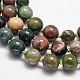 Natural Moss Agate Graduated Beaded Necklaces NJEW-F113-01C-2