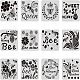Большие пластиковые многоразовые наборы шаблонов трафаретов для рисования DIY-WH0172-047-1