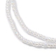 Facettierte Rondelle Glasperlen Halsketten NJEW-JN03004-01-3