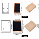 Pandahall elite 20 pz 2 stili scatole di gioielli in carta di cartone riempite di cotone kraft CBOX-PH0002-21-4