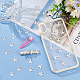 OLYCRAFT 100Pcs Star Shape Sew on Rhinestone 14x13mm Clear Acrylic Rhinestones with 2 Holes Faceted Acrylic Rhinestones with Flat Plated Back Stars Rhinestones for Clothes Jewelry Making DIY Crafts GACR-OC0001-02-5