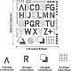 Modèle de lettre bauhaus en acier inoxydable benecreat 6x6 pouce DIY-WH0279-118-2