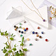 Yilisi 30pcs 15 colores encantos de piedras preciosas naturales G-YS0001-01-3