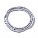 Electroplated Frosted Glass Bead Strands EGLA-G071-E06-3