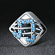 925 Thai Sterling Silber European Beads STER-FF0008-04AS-3