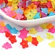 Mixed Transparent Flower Frosted Acrylic Beads X-FACR-R013-M-1