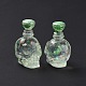 Chupete de botella cabujón de resina transparente RESI-E025-04B-3