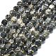 Бусины из натурального черного камня&nbsp;G-I376-A69-01-2