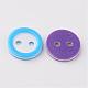 Bright Circled 2-hole Craft Buttons FNA14TX-2