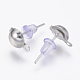 Iron Stud Earring Findings IFIN-F136-6mm-08P-2
