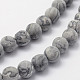 Natural Map Stone/Picasso Stone/Picasso Jasper Beads Strands G-F518-16-10mm-3