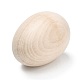 Uova di legno in bianco non finite del mestiere di pasqua WOOD-B002-01-2