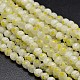 Faceted Millefiori Glass Round Beads Strands LK-P005-01-1