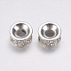 Metal Alloy Rhinestones Spacer Beads X-ALRI-B025-2-1