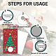 CRASPIRE 120 Sets Scratch Off Cards with Scratch Off Stickers Merry Christmas Funny Scratch Cards and Stickers DIY Coupon Cards DIY-CP0006-92O-3