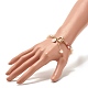 Bracelet en perles de quartz fraise naturelle BJEW-TA00032-03-3