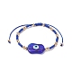 3-teiliges Set aus geflochtenen Perlenarmbändern aus Bunte Malerei- und Glassamen-Perlen in zwei Farben für Damen BJEW-JB09250-4
