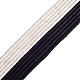 10Strang 2 Farben schwarz und weiß flach runde umweltfreundliche handgemachte Fimo Perlen CLAY-CJ0001-36-6