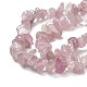 Madagascar naturel rose perles de quartz brins X-G-O187-01-4