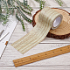 Gorgecraft不織布模造木目粘着テープ  クルミの木の穀物修理テープパッチ  フラット  ライトゴールデンロッドイエロー  57mm  約4.57m /ロール DIY-GF0005-14A-5