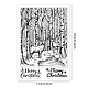 GLOBLELAND Christmas Forest Background Clear Stamps Deer in The Forest Silicone Clear Stamp Seals for Cards Making DIY Scrapbooking Photo Journal Album Decoration DIY-WH0167-56-1057-6