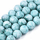 Opaque Baking Painted Crackle Glass Beads Strands EGLA-S174-33H-1