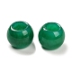 Perles européennes teintes en jade naturel de Malaisie G-R488-01A-2