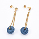304 Stainless Steel Stud Earrings & Slider Bracelets & Necklaces Jewelry Sets SJEW-L133-07G-7