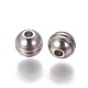 201 Stainless Steel Grooved Beads X-STAS-P239-04P-2
