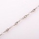 Ручной конус стеклянные бусы цепи для ожерелья браслеты делает AJEW-JB00062-01-1