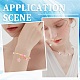 400шт 2 цвета латунные бусины трубки KK-SC0005-05-5