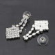 Fashionable Wedding Rhinestone Necklace and Stud Earring Jewelry Sets SJEW-S042-06-5