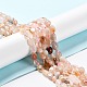Natürliche Kirschblüte Achat Perlen Stränge G-P497-01A-01-2