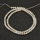 Natürlichen weißen Mondstein Perlen Stränge G-F509-20-2mm-2