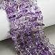 Natürlichen Amethyst Perlen Stränge&nbsp;G-Z124-A01-02-1