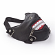 Punk Rock Style PU Leather Mouth Cover AJEW-D038-09-3