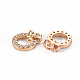 Rack Plating Brass Micro Pave Clear Cubic Zirconia Charms KK-T060-14-RS-3