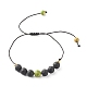 Set di braccialetti di perline intrecciate di diaspro imperiale naturale (tinto) per ragazze donne BJEW-JB06866-4