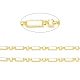 Placage à crémaillère chaines figaro en laiton CHC-F016-03G-1