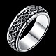 Nueva moda tailandesa anillos de plata 925 esterlina RJEW-BB33680-9-2