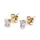 304 acero inoxidable diamante de imitación conjuntos de joyería SJEW-H301-08G-5