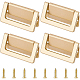 Poignées de tiroir d'armoire dissimulées coulissantes intégrées en alliage DIY-WH0304-143B-1