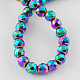 Non-magnetic Synthetic Hematite Beads Strands G-Q890-16mm-7-2