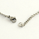 304 Stainless Steel Curb Chain Necklaces NJEW-R223-04-3