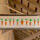 Plantilla de zanahorias Fingerinspire para pintar Plantilla de dibujo de zanahorias de granja de plástico reutilizable de 11.8x11.8 pulgada DIY-WH0383-0038-6