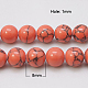 Chapelets de perles en turquoise synthétique TURQ-H038-8mm-XXS16-2