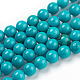 Chapelets de perles en howlite naturelle X-TURQ-L019-8mm-01-1