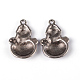 Tibetan Style Lovely Snowman Alloy Charms X-EA314Y-NF-4