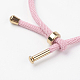 Bracelet en coton avec cordon torsadé MAK-L012-05-2